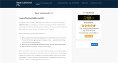 Desktop Screenshot of bestsubliminalcds.com